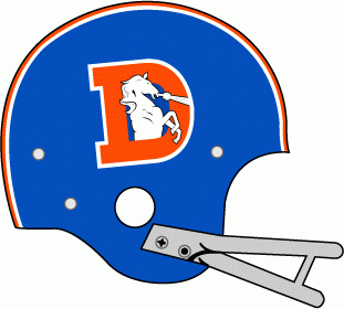 Denver Broncos 1968-1974 Helmet Logo iron on transfers for T-shirts
